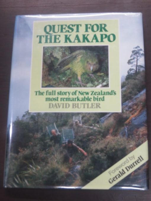 David BUtler, Quest for the Kakapo, Heinemann Reed, Auckland, New Zealand Non-Fiction, Dead Souls Bookshop, Dunedin Book Shop