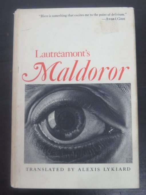 Lautreamont's Maldoror, Alexis Lykiard, Crowell, New York, Literature, Art, Surrealist, Dead Souls Bookshop, Dunedin Book Shop