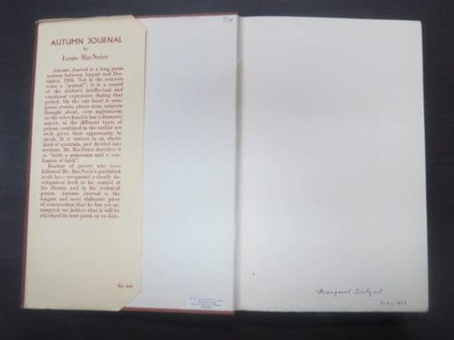 Louis Macneice, Autumn Journal, A Poem - Image 9