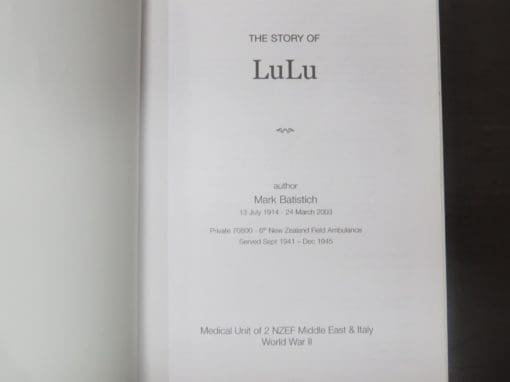 Mark Batistich, The Story of LuLu - Image 7