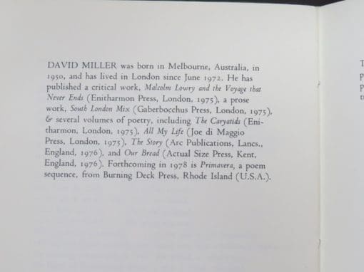 David Miller, 16 poems : 1976 - Image 5