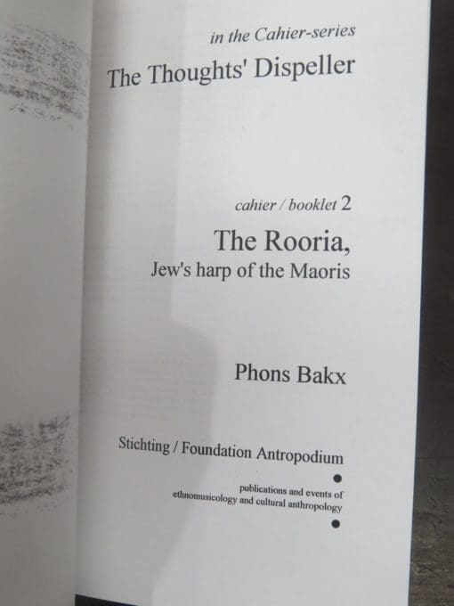 Phons Bakx, The Rooria, Jew's Harp of the Maoris - Image 4