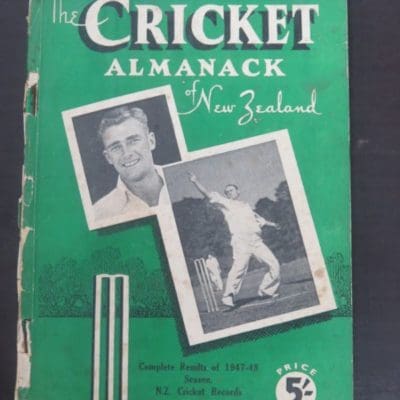 1948 The Cricket Almanack of New Zealand - Complete Results of 1947-48 Season, Sporting Publications, Wellington, 1948, Sport, Dead Souls Bookshop, Dunedin Book Shop