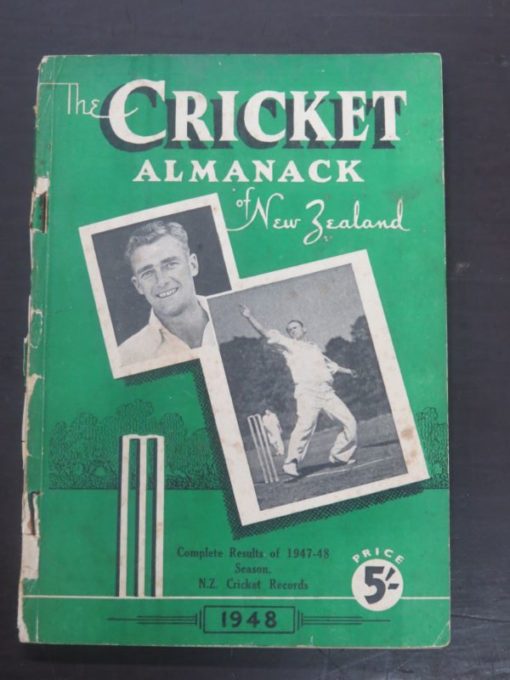 1948 The Cricket Almanack of New Zealand - Complete Results of 1947-48 Season, Sporting Publications, Wellington, 1948, Sport, Dead Souls Bookshop, Dunedin Book Shop