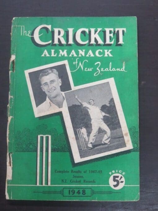 1948 The Cricket Almanack of New Zealand - Complete Results of 1947-48 Season, Sporting Publications, Wellington, 1948, Sport, Dead Souls Bookshop, Dunedin Book Shop