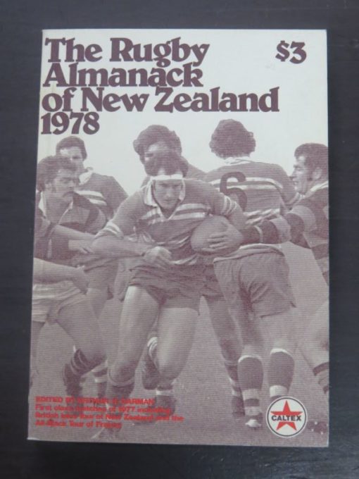 The 1978 Rugby Almanack of New Zealand, Sporting Publications, Tawa, 1978, Sport, New Zealand Sport, Dead Souls Bookshop, Dunedin Book Shop