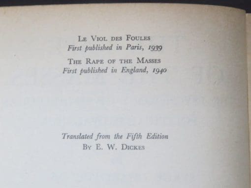 Serge Chakotin, The Rape of the Masses, The Psychology of Totalitarian Political Propaganda - Image 11