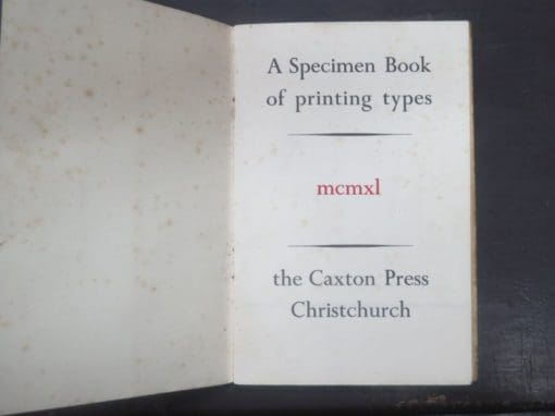 The Caxton Press, Christchurch, N.Z., A Specimen Book Of printing types - Image 7
