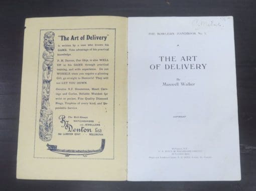 Maxwell Walker, The Art of Delivery, The Bowlers' Handbook No.1 - Image 5