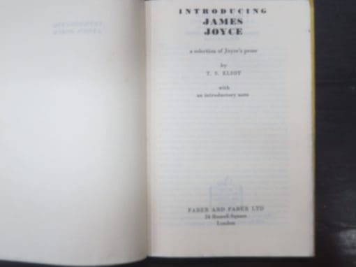 T. S. Eliot, Introducing James Joyce, a selection of Joyce's prose, with an introductory note - Image 7