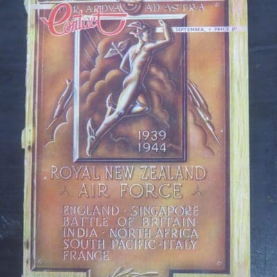 Contact, National Magazine of the R.N.Z.A.F. Vol. 6 No. 3, 1944, Rongotai, Military, New Zealand Military, Aviation, Air Force, RNZAF, Dead Souls Bookshop, Dunedin Book Shop