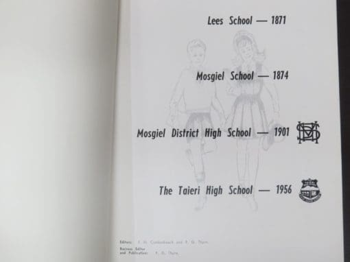J. H. Cumberbeach, P. G. Thyme Eds., A Century of Education in Mosgiel : Lees School, Mosgiel School, Mosgiel District High School, The Taieri High School - Image 10