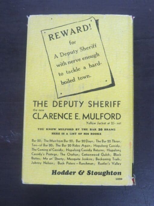 Clarence E. Mulford, The Deputy Sheriff - Image 14