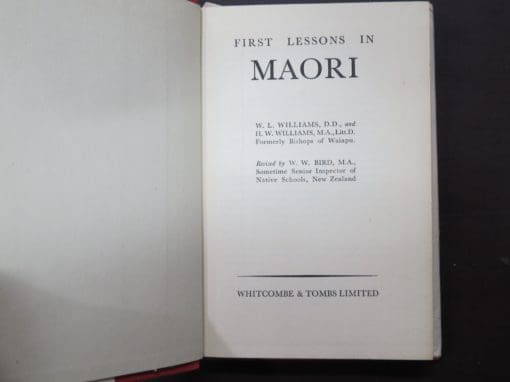 W. L. Williams, H. W. Williams, Revised by W. W. Bird, First Lessons in Maori - Image 7