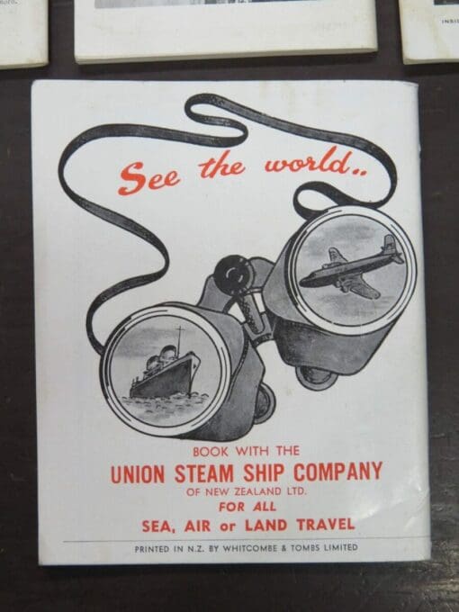 4x Union Steam Ship Company of New Zealand, pocket and other guide 1932, 1936, 1955 - Image 3