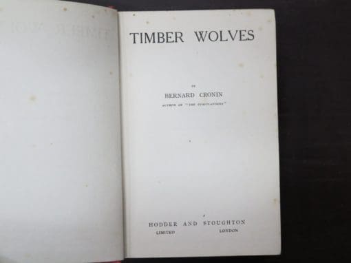 Bernard Cronin, Timber Wolves - Image 6