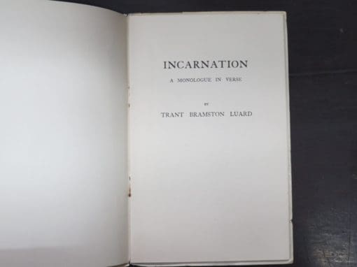 Trant Bramston Luard, Incarnation, A Monologue In Verse (based on Bergon's L'Evolution creatrice) - Image 6