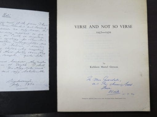 Nicholas Lyon Gresson, Verse And Not So Verse 1952 -1970 - Image 6
