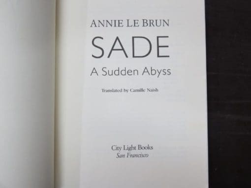 Annie Le Brun, Sade: A Sudden Abyss, Translated by Carmille Naish - Image 4