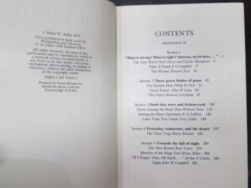 Brian Aldiss, ed., Evils Earths, An Anthology of Way-Back-When Futures - Image 4