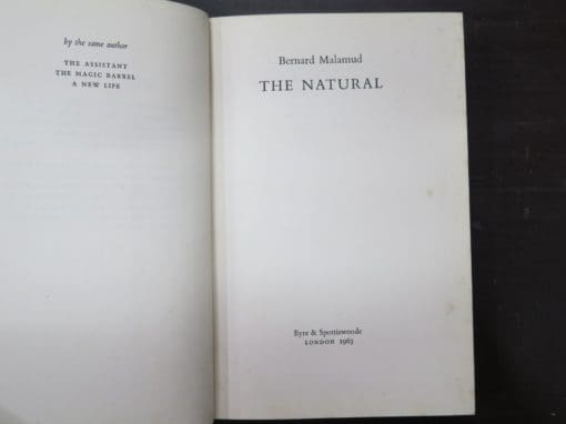 Bernard Malamud, The Natural - Image 6