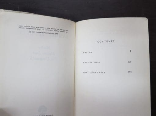 Samuel Beckett, three novels, Molloy, Malone Dies, The Unnamable - Image 5