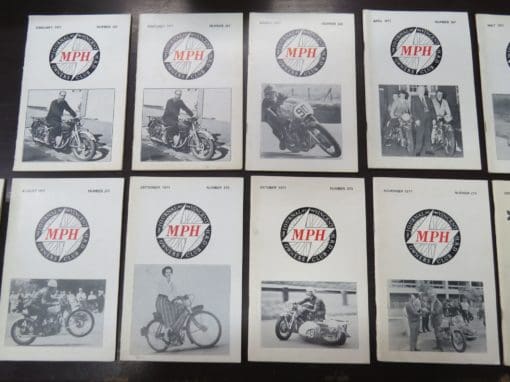 MPH, The Journal of the Vincent-HRD Owner's Club, 1971, 11 x issues including double copy of February - Image 2