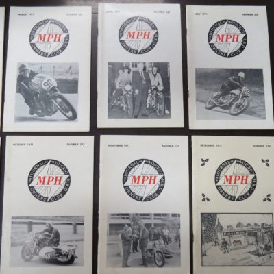 MPH, The Journal of the Vincent-HRD Owner's Club, 1971, Vincent Motorcycle, Motoring, Automobiles, Dead Souls Bookshop, Dunedin Book Shop