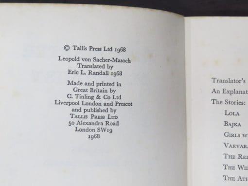 Leopold von Sacher-Masoch, The Master Masochist: Tales of Sadistic Mistresses, Translated by Eric Lemuel Randall, With Introduction by Vyvyan Howarth, Illus. Dianne Jackson - Image 6