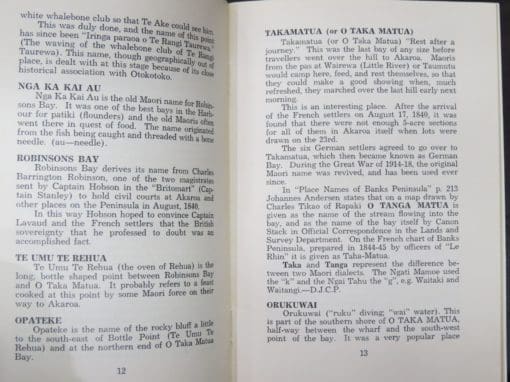 Louis J. Vangioni, D. J. Pringle, Maori Names and Traditions, Points of Interest Around Akaroa Harbour - Image 4