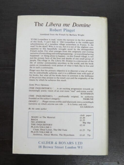 Robert Pinget, The Libera me Domine - Image 12