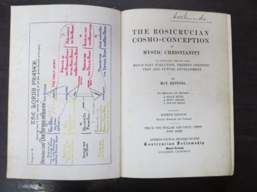 Max Heindel, The Rosicrucian Cosmo-Conception of Mystic Christianity, An Elementary Treatise Upon Man's Past Evolution, Present Constitution and Future Development, 4th ed, 1911 - Image 8