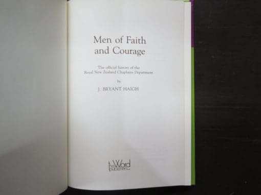 J. Bryant Haigh, Men of Faith and Courage, The Official History of New Zealand's Army Chaplains - Image 6