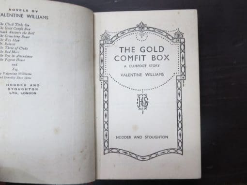 Valentine Williams, The Gold Comfit Box, A Clubfoot story, - Image 4
