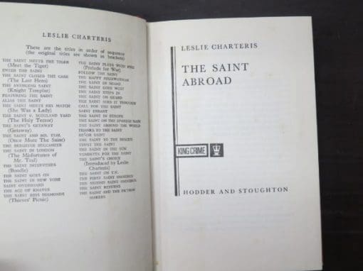 Leslie Charteris, The Saint Abroad - Image 4