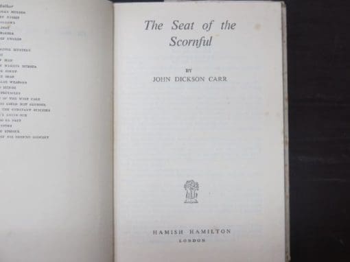 John Dickson Carr, The Seat of the Scornful - Image 5