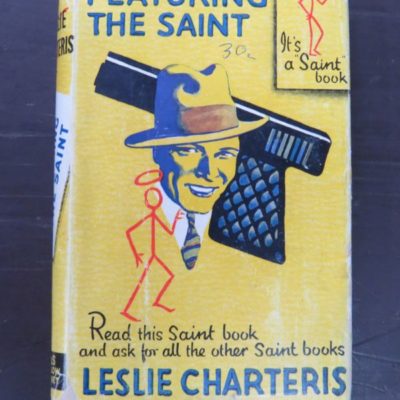 Leslie Charteris, Featuring The Saint, Hodder and Stoughton, London, Crime, Mystery, Detection, Dead Souls Bookshop, Dunedin Book Shop