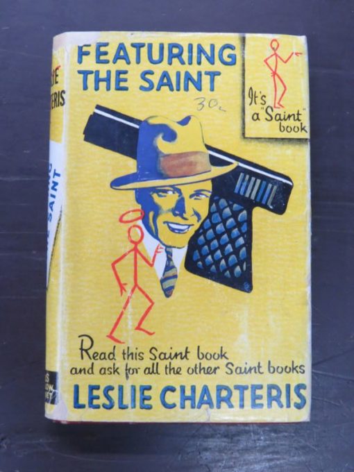 Leslie Charteris, Featuring The Saint, Hodder and Stoughton, London, Crime, Mystery, Detection, Dead Souls Bookshop, Dunedin Book Shop
