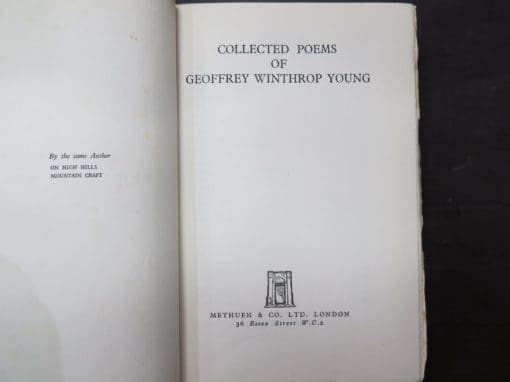 Geoffrey Winthrop Young, Collected Poems - Image 4