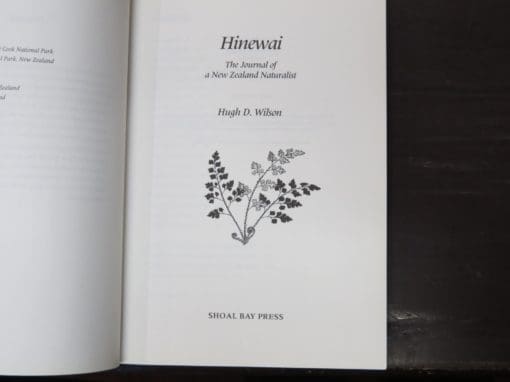 Hugh D. Wilson, Hinewai, The Journal of a New Zealand Naturalist - Image 4