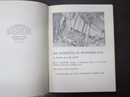 G. Gamow, Mr Tompkins In Wonderland or Stories of c, G, and h, Illustrated by John Hookham - Image 6