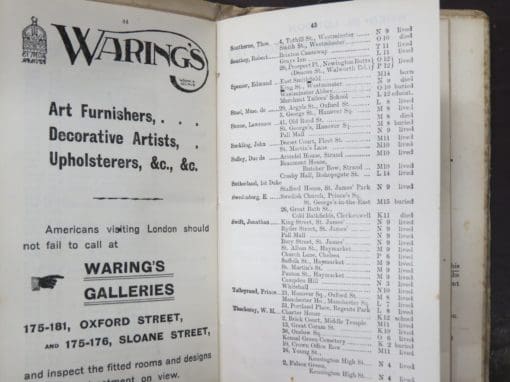 Cook's Historical & Literary Map of London, 1899, Embracing Historical And Literary London Landmarks, Reliques of Old London, ... - Image 6