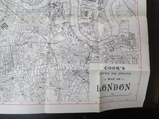 Cook's Historical & Literary Map of London, 1899, Embracing Historical And Literary London Landmarks, Reliques of Old London, ... - Image 3