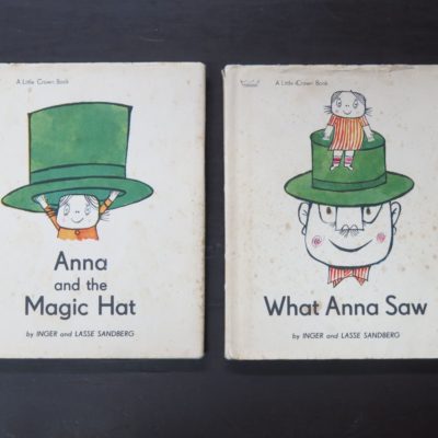 Inger, Lasse Sandberg, What Anna Saw, Anna and the Magic Hat, Richard Sadler & Brown Ltd, 1965, Illustration, Dead Souls Bookshop, Dunedin Book Shop