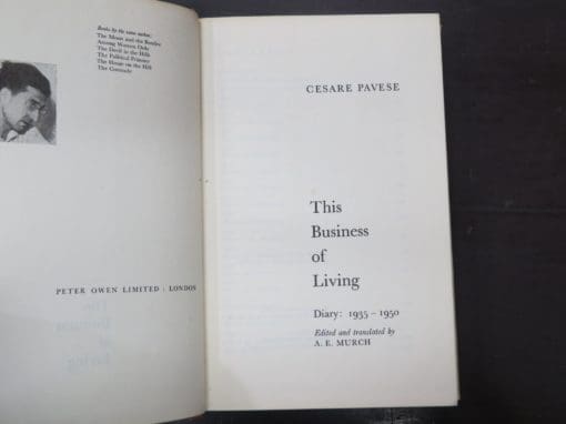 Cesare Pavese, This Business Of Living, A Diary: 1935 - 1950, Edited and translated by A. E. Murch - Image 5