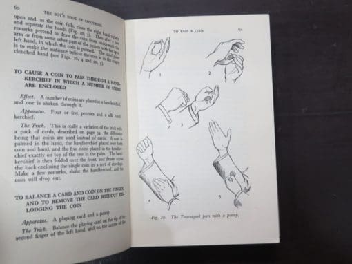 Eugene Stone, Edited by, The Boy's Book of Conjuring, 1952 Revised Edition, Tricks with Cards, Coins, Hats and Handkerchiefs, Second Sight and Mesmeric Tricks, Match Puzzles, and Shadowplay - Image 3