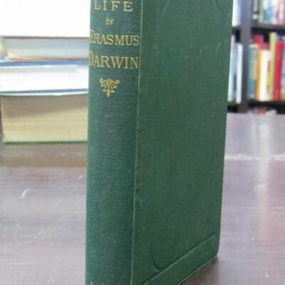 Ernst Krause, Erasmus Darwin, With A Preliminary Notice by Charles Darwin, Translated from the German by W. S. Dallas, Portrait and Woodcuts, John Murray, London, 1879,, Science, Natural History, Dead Souls Bookshop, Dunedin Book Shop