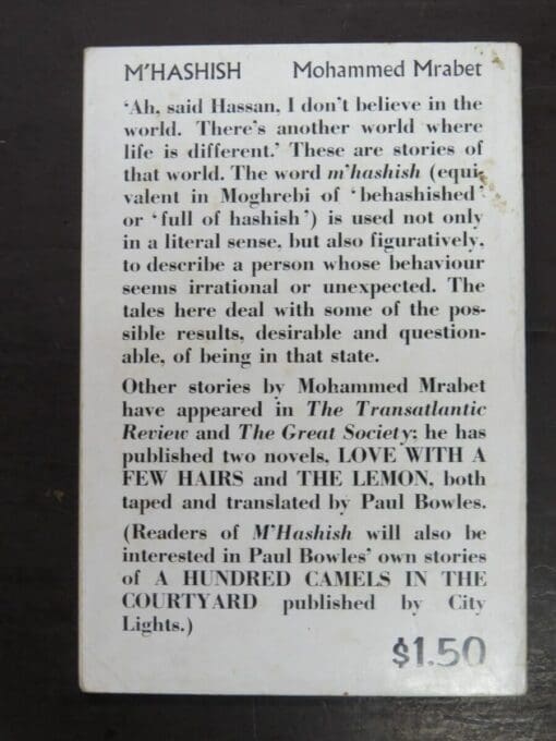 Mohammed Mrabet, M'Hashish, Taped and Translated from the Moghrebi by Paul Bowles - Image 5