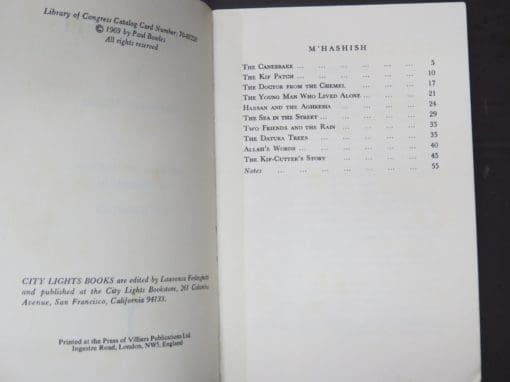 Mohammed Mrabet, M'Hashish, Taped and Translated from the Moghrebi by Paul Bowles - Image 3