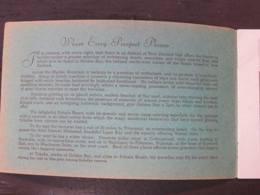 J. Halket Millar, Photographs F. S. Levine, Rev. D. Martin, Across the Marble Mountain, Radiant Golden Bay Beckons To A  Paradise Of Restfulness - Image 6